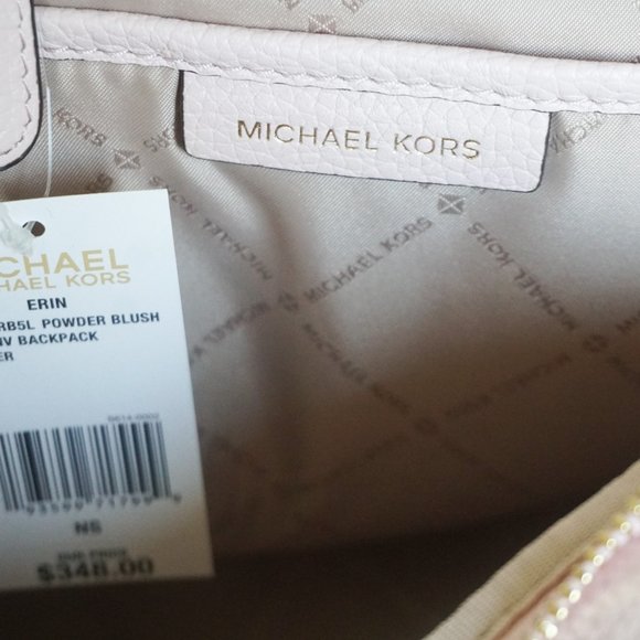 Michael Kors Erin S Leather Backpack Pink